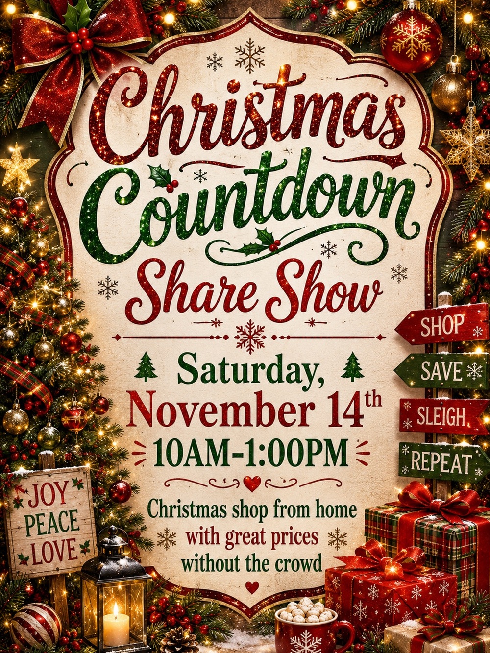 Christmas Countdown Share Show- Sat, Nov 14th 10AM